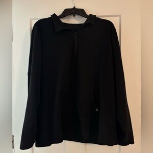 Torrid Happy Camper Fleece 1/4 Zip Pullover- Black- Size 2